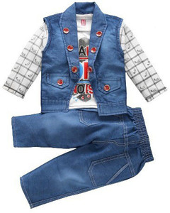 Denim dress for baby boy on sale