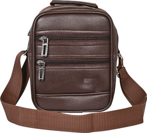 Pramadda Pure Luxury Brown Sling Bag GLOSS Chest Slinger Messenger Bag for Men Women Sling Bag for Men Women Travel Cash bag Business Messenger Crossbody Side Bag Sling