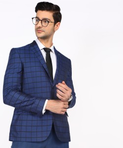Next Look Checkered Single Breasted Casual Men Blazer - Buy Next