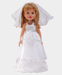 ToyHub Bride doll in western bride dress realistic expression