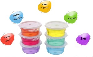 imtion Pack of 2 Pcs ( Crystal Slime Clay any color) Slime Jelly