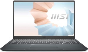 MSI Modern 14 Core i5 11th Gen - (8 GB/512 GB SSD/Windows 10 Home) Modern 14 B11MOU Thin and Light Laptop(14 inch, Carbon Gray, 1.3 kg)