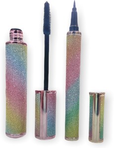 feelhigh cosmetics rainbow mascara and real pen eyeliner