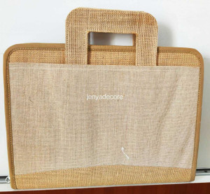 Flipkart JENYA DECORE JUTE DOCUMENT BAG WITH ZIPPER