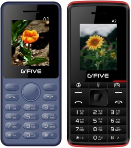 GFive A1 & A7 Combo of Two Mobile(Blue : Black Red)