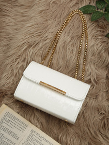 Fargo White Sling Bag Women s Leatherette Sling Bag White