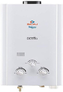 BAJAJ 6 L Gas Water Geyser (Majesty Duetto LPG 6-Litre Water Heater (White), White)