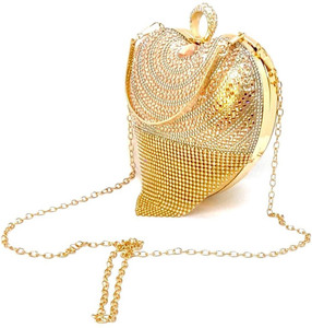 Gold heart purse online
