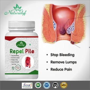 naturalyf Repel Pile 100% Ayurvedic Piles fast Relief From Bawasir For Men & Women(60 Cap)