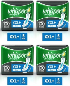 Whisper Ultra Overnight Size Wing Xl Plus Sanitary Pads, 53% OFF