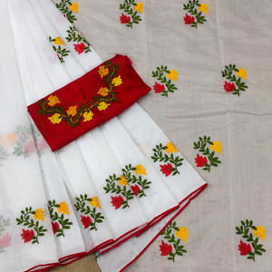 Hand embroidery design store for mekhela sador