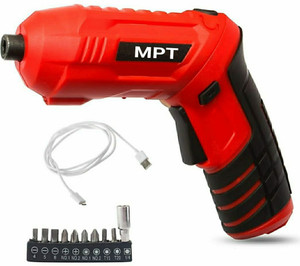 MPT 4V Li Ion 1500 AH Cordless Screwdriver Power Hand Tool Kit