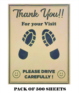 Car paper clearance foot mat