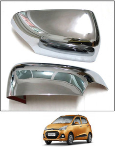 After cars Car Chrome Finish Mirror Cover Set of 2 For Hyundai Grand i10 Plastic Car Mirror Cover Price in India Buy After cars Car Chrome Finish Mirror Cover Set of