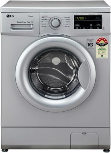 LG 7 kg Fully Automatic Front Load with In-built Heater Silver(FHM1207SDL)