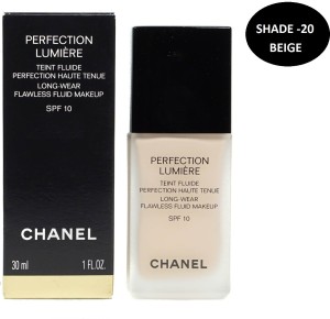 Chanel PERFECTION LUMIERE LONG WEAR FLAWLESS FLUID MAKE UP FOUNDATION SPF 10  FRANCE Foundation - Price in India, Buy Chanel PERFECTION LUMIERE LONG WEAR  FLAWLESS FLUID MAKE UP FOUNDATION SPF 10 FRANCE