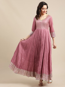 Varanga Women Embellished Anarkali Kurta Buy Varanga Women