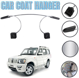 Oshotto Silver Metal Car Coat Hanger For MAHINDRA SCORPIO