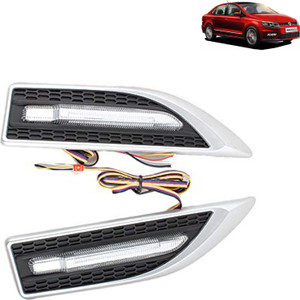 aksmit Car Side Fender Light with 3 Colour Led Indicator Light