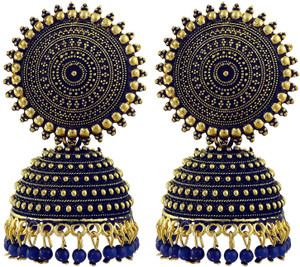 Navy sales blue jhumka