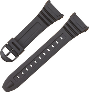 Casio black top rubber strap watch