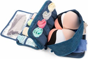 FORKLS Women's Underwear Case Travel Portable Storage Bag