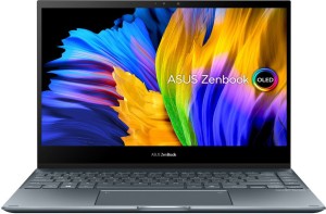 ASUS Zenbook Flip OLED Core i5 11th Gen - (8 GB/512 GB SSD/Windows 11 Home) UX363EA-HP502WS 2 in 1 Laptop(13.3 inch, Pine Grey, 1.3 kg, With MS Office)
