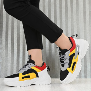 Yellow sneakers online for ladies