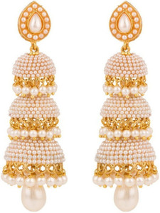Flipkart Buy CRUNCHY FASHION Three layer Jhumkas Brass Jhumki Earring Online at Best Prices in India
