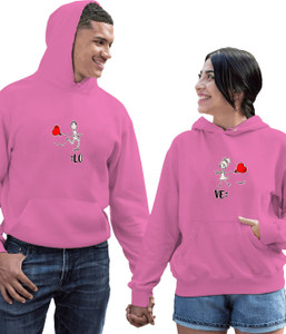 Pink couple store hoodies