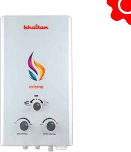 Khaitan 6 L Gas Water Geyser (INFERNO, White) Price in India - Buy Khaitan  6 L Gas Water Geyser (INFERNO, White) online at Flipkart.com