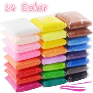 24 Colors Air Dry Clay Magical Kids Clay Ultra Light Modeling Clay