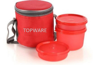 Flipkart Topware Lvely 3 Containers Lunch Box 450 ml 3 Containers Lunch Box