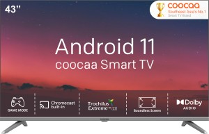 Coocaa 108 cm (43 inch) Full HD LED Smart Android TV with HDR 10 Dolby Audio and Eye Care Technology
