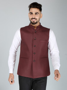 YOUFIT Sleeveless Solid Men Jacket Buy YOUFIT Sleeveless Solid