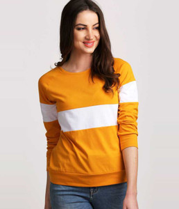 DB Fashion Colorblock Women Round Neck Yellow T Shirt Buy DB Fashion Colorblock Women Round Neck Yellow T Shirt Online at Best Prices in India Flipkart