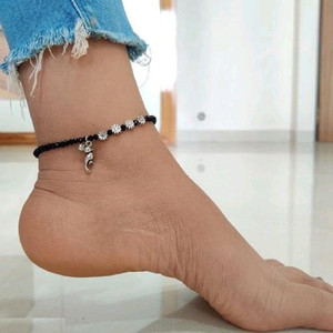 newicon fancy anklets for women crystel Anklet Silver Anklet