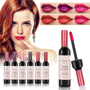 Wine lip shop tint