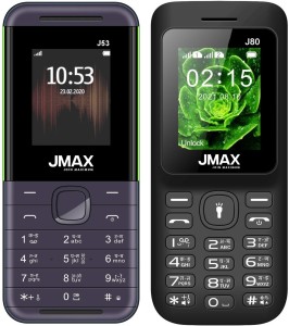 Jmax J53 & J80 Combo of Two Mobile(Blue : Black Red)