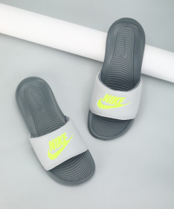 Nike grey flip flops outlet
