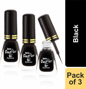 Eyetex Dazller Eyeliner Pack of 3 19.5 ml Price in India Buy Eyetex Dazller Eyeliner Pack of 3 19.5 ml Online In India Reviews Ratings Features Flipkart