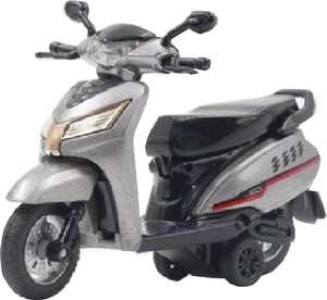 Smart Sale Pull Back Action Scooty Toy with Rear Weel Suspension