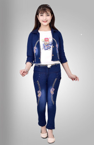 Billion Girls Party Festive Top Jeans Price in India Buy Billion Girls Party Festive Top Jeans online at Flipkart