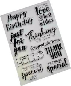 Craft Affaire Birthday Wishes Stamp-Clear Stamps-For Card Making And  Scrapbooking-15x21cm - Birthday Wishes Stamp-Clear Stamps-For Card Making  And Scrapbooking-15x21cm . shop for Craft Affaire products in India.