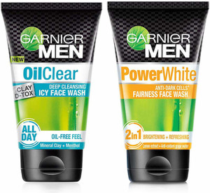 GARNIER Men Oil Clear Deep Cleansing Power White Anti Dark 100