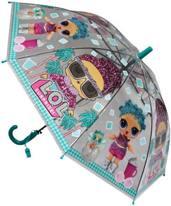 CHAATEWALA Dark Pink LOL Surprise Children Umbrella Transparent