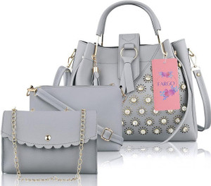 Buy true brother collection Women Grey Handbag Grey Online Best