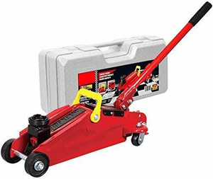 Floor jack with case store