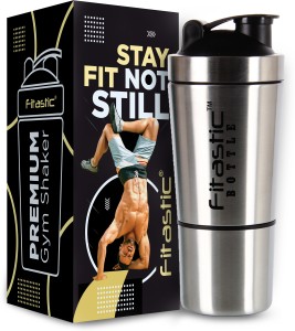 Fitastic Stainless Steel Shaker Bottle with Compartment 750 ml 750 ml Shaker