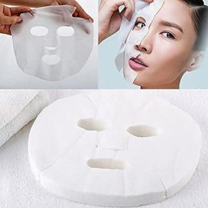 Doberyl 50 Pcs Facial Sheet mask Natural Cotton Spa Skin Care Beauty Face Masks